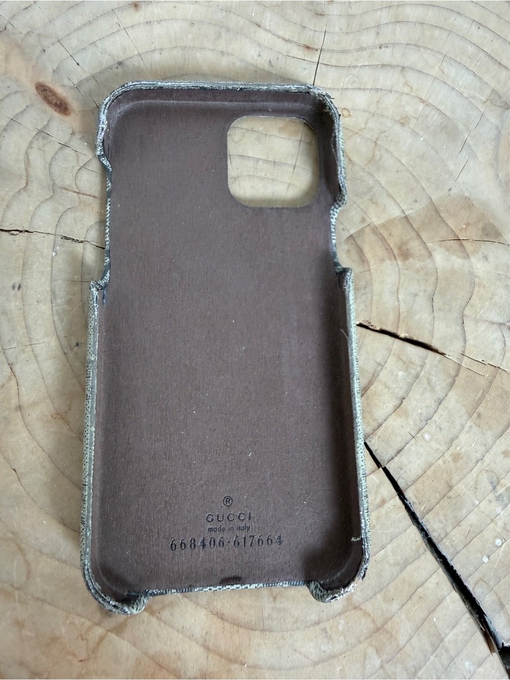 Gucci Ophidia GG Supreme iPhone 12 12 Pro Case Beige Double G - Picture 8 of 13
